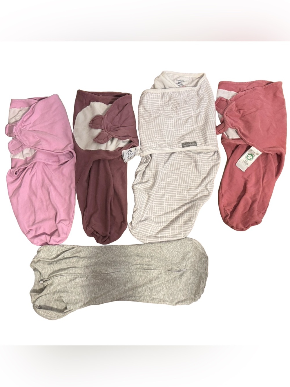 Set of 5 Baby Girl Swaddles Bundle SwaddleMe Aden + Anais & More Newborn